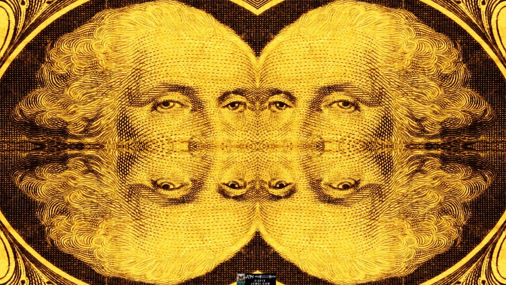 Making Monsters � U.S. Presidents and Paper Currency Quadroscopic Money Artwork